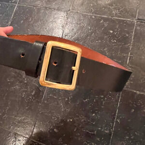 Jay-Pee Black Bridle Leather & Brass Buckle 32